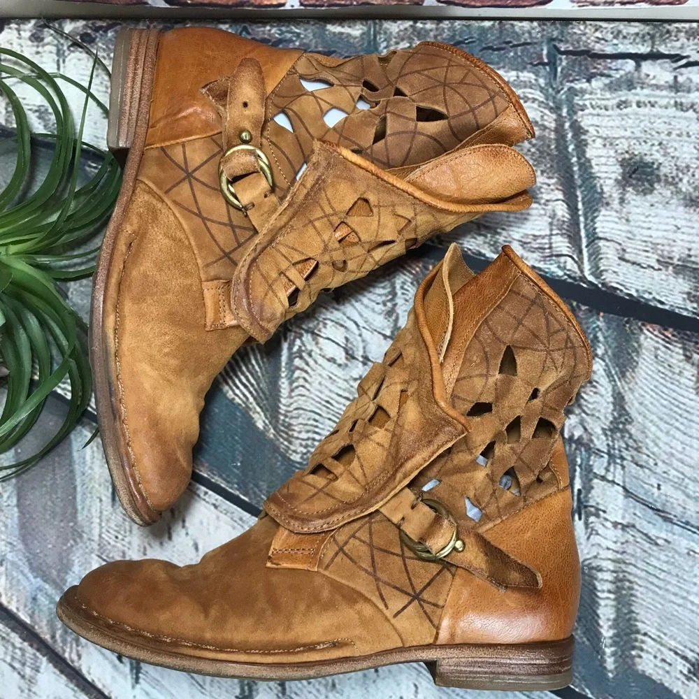 ๐๐ธ A.S 98 Nellyn Leather Suede Bootie ๐ธ๐ - Picture 3 of 16